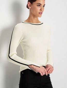 HECHTER PARIS Strickpullover mit Kontrastdetails