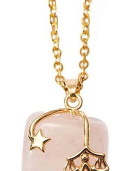 Firetti Kette mit Anhänger Schmuck Geschenk Halsschmuck Anker/Halskette Sternzeichen Geburtsstein, Made in Germany - mit Edelstein