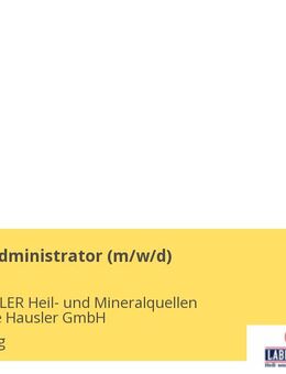 IT-Systemadministrator (m/w/d) - Schierling