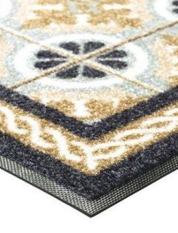 wash+dry by Kleen-Tex Teppich Kitchen Tiles, rechteckig, Höhe: 7 mm, rutschhemmend, In- und Outdoor geeignet, waschbar