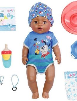 Baby Born Babypuppe Magic Boy, Dolls of Colour, 43 cm, mit lebensechten Funktionen