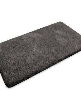 my home Badematte Neele, Höhe 20 mm, rutschhemmend beschichtet, schnell trocknend, Polyester, rechteckig, Badteppich, getuftet, modern, Uni, antirutsch, flauschig, hochflor
