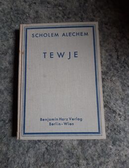 Scholem Alechem, Tewje, Buch/ Roman, 1911, aus Nachlass - Bückeburg
