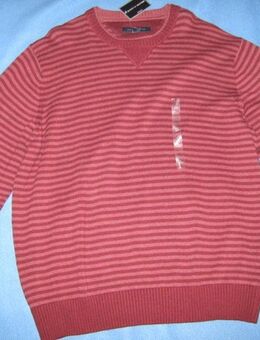 NEU mit ETIKETT * Edel * ausgefallen * Herren oder Damen * Unisex * Streifen * Strick * Pullover "TOMMY HILFIGER" Original * Gr. 54- 56/ XL * bordaux- wein- rot * - Riedlingen