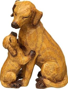 Ambiente Haus Dekofigur Hund mit Welpe, klein