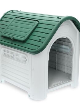 HAFENBANDE Kunststoffhundehütte Cottage - Größe M: B 72 x T 87 x H 75,5 cm