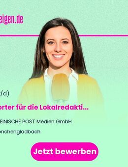 Reporter (m/w/d) für die Lokalredaktion - Mönchengladbach