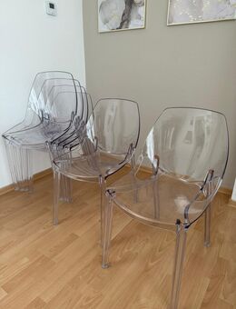 Esszimmer Stühle transparent 6x neu - Berlin Spandau