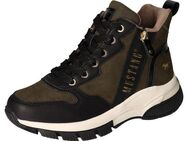Mustang Shoes Schnürboots, High Top Sneaker, Stiefelette mit zusätzlichem Reißverschluss