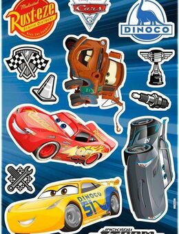 Komar Wandtattoo Cars3 - Größe 50 x 70 cm, selbstklebend, Wandsticker, Kinderzimmer