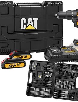 Bürstenloser Akkuschrauber Schlagschrauber CAT DX12 18V 65Nm Zubehör Akku Bohrer Bit Ladegerät Set - Wuppertal