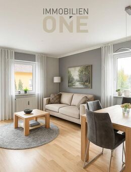 Helle 3-Zimmer-Wohnung mit Südbalkon und Einzelgarage - Schwandorf