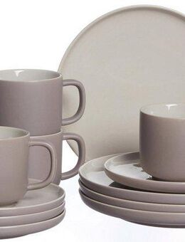 Ritzenhoff & Breker Kaffeeservice Geschirr-Set, Service Jasper (12-tlg), 4 Personen, Steinzeug, Scandic Style, 12 Teile, für 4 Personen
