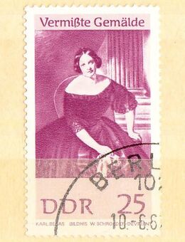 DDR BriefmarkenVermißte Gemälde I (428) - Hamburg