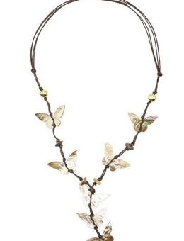 COLLEZIONE ALESSANDRO Kette mit Anhänger Butterfly, mit kleinen Schmetterlingen aus Muscheln