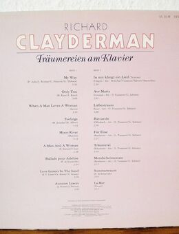 Richard Claydermann-Träumereien am Klavier-Vinyl-LP,1989 - Linnich