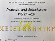 Maurermeister Konzessionsträger technischer Betriebsleiter bietet Zusammenarbeit an! - Zusmarshausen