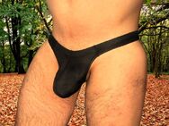 Bodybuilder Schwarz Tanga mit niedrige Taille, Gr. XL - Erlangen