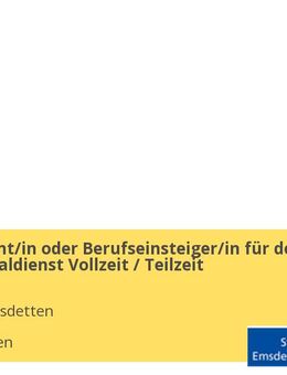 Werkstudent/in oder Berufseinsteiger/in für den Bezirkssozialdienst Vollzeit / Teilzeit - Emsdetten