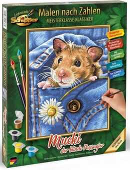 Schipper Malen nach Zahlen Meisterklasse Klassiker - Mucki blinder Passagier, Made in Germany