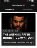 VERKAUFE THE WEEKND TICKET FRANKFURT 01.08.26 in 89073