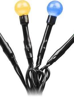 KONSTSMIDE LED-Lichterkette, 80-flammig, LED Globelichterkette, runde Dioden, 80 bunte Dioden