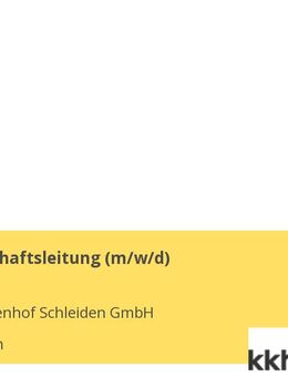 Hauswirtschaftsleitung (m/w/d) - Schleiden
