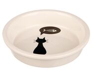 Trixie Keramiknapf mit Katzenmotiv - 250 ml, Ø 13 cm