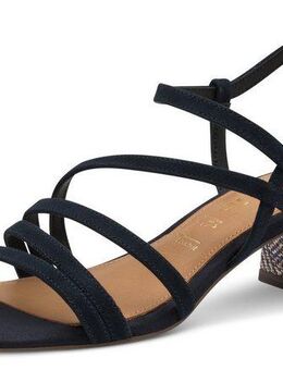 Tamaris Sandalette, Blockabsatz, Abendschuh, Sommerschuh mit verstellbarer Schnalle