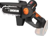Worx Akku-Kettensäge WG325E.9 NITRO Profi Mini, 12 cm Schwertlänge, Einhand Astsäge, Brushless Motor, ohne Akku und Ladegerät