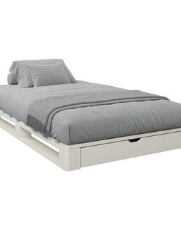 Home affaire Palettenbett "ALASCO " BESTSELLER! Mit Schublade, zertifiziertes Massivholz, erweiterbar zum Doppel- oder Familienbett