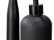 WENKO Spülmittelspender Modell Piedo, (Set, 3-tlg), Spül-Set, inkl. Spülbürste mit Halterung, Glas/Polyresin