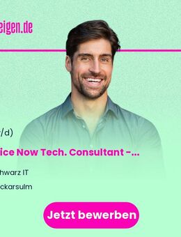 Service Now Tech. Consultant - Change Management (m/w/d) - Neckarsulm