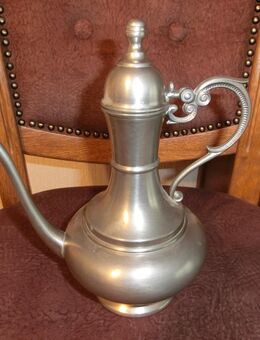 Zinnkanne mit Klapp-Deckel /SKS Zinn 95%/ orientalische Art - Duisburg