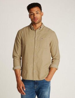 Tommy Jeans Hemdjacke TJM ENTRY CORD SHIRT EXT mit Brusttasche und Logostickerei