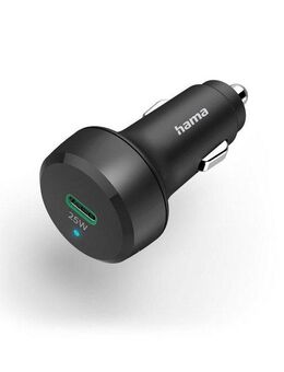 Hama Auto-Schnellladegerät,USB-C,Power Delivery (PD)/Qualcomm®,25 W,Schwarz USB-Ladegerät