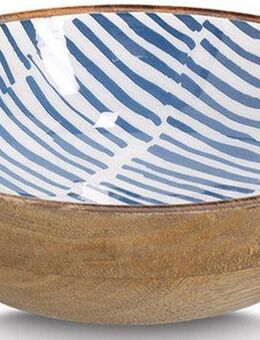 Zeller Present Schale Mangoholz, mit Streifendekor, Massivholz, hochwertiges natürliches Material