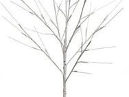 BONETTI LED Baum Weihnachtsdeko, LED fest integriert, Warmweiß, 3 Beleuchtete Deko-Sträucher in Birkenoptik, Höhe je 80 cm