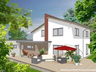 Exclusiv für die moderne Familie - Einfamilienhaus mit versetztem Pultdach inkl. Grundstück - Gornau (Erzgebirge)