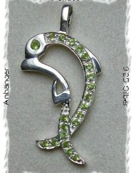 Peridotanhänger, 925 Silber - Stemmen