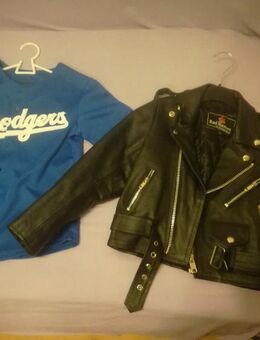 Kinder Biker Echtlederjacke - Poing