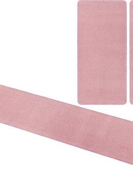 HANSE Home Bettumrandung Shashi, Höhe 8 mm, (3-tlg), Kurzflor, Unifarben, Teppich, Bettläufer, Bettvorleger, Teppichläufer