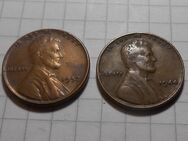 Münzen USA 1 Cent 1944 + 1952 - Cottbus