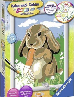 Ravensburger Malen nach Zahlen Knuddelhäschen, Made in Europe