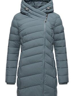 Ragwear Wintermantel Teela Wasserdichter Steppmantel mit hohem Kragen