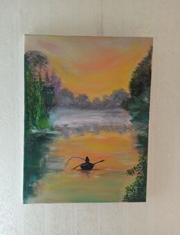Acryl Bild "Angeln" - Celle