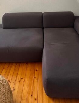 MYCS PYLLOW Ecksofa dunkelgrau - Polsterecke, L-Form: 261 x 72 x 168 cm - Lorsch (Karolingerstadt) Zentrum