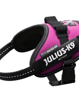 Julius-K9 IDC Powergeschirr, dunkelpink - Größe XS: Brustumfang 40 - 53 cm