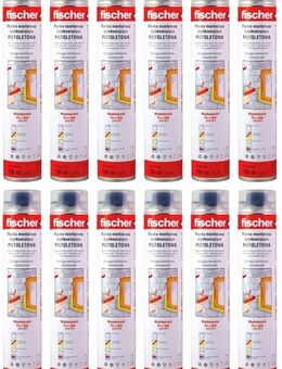 12x Fischer SUMMER 750ml PU-Montageschaum Bauschaum PU-Montageschaum 53145 - Wuppertal