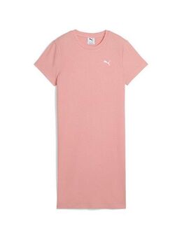 PUMA Sweatkleid ESS ELEVATED Geripptes Bodycon-Kleid Damen